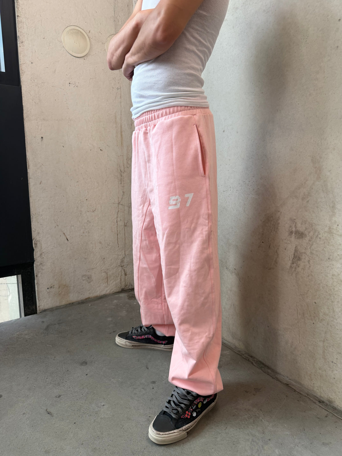 Pink sweatpants