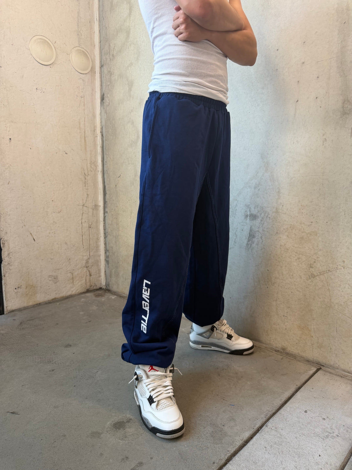 Navy sweatpants