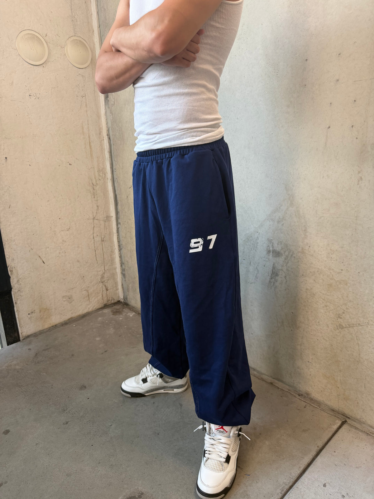 Navy sweatpants